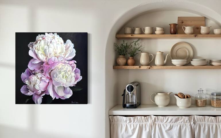 Original Realism Floral Painting by Mariia Bashtova