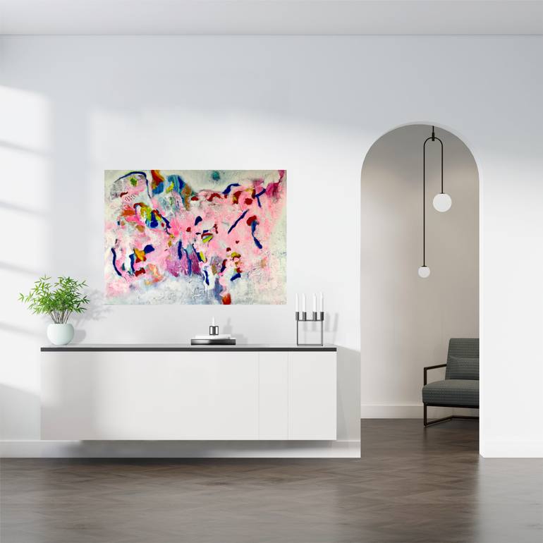 Original Abstract Expressionism Abstract Painting by Gg Young
