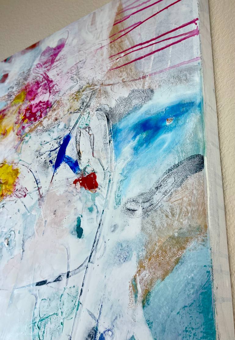 Original Abstract Expressionism Abstract Painting by Gg Young