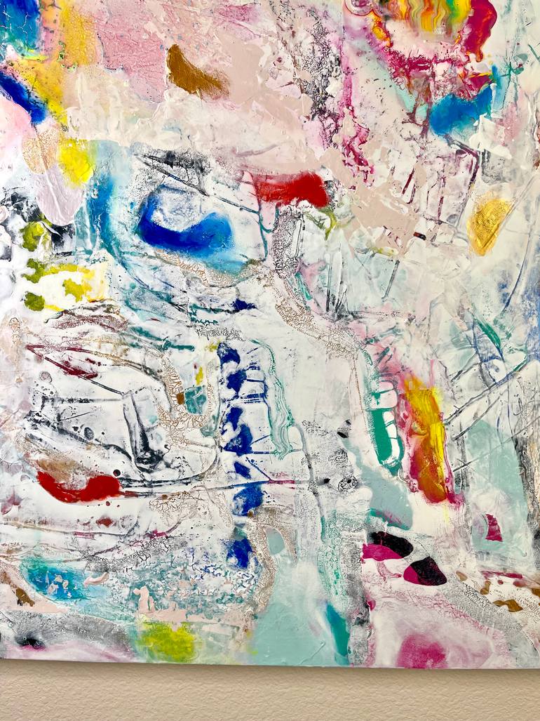 Original Abstract Expressionism Abstract Painting by Gg Young