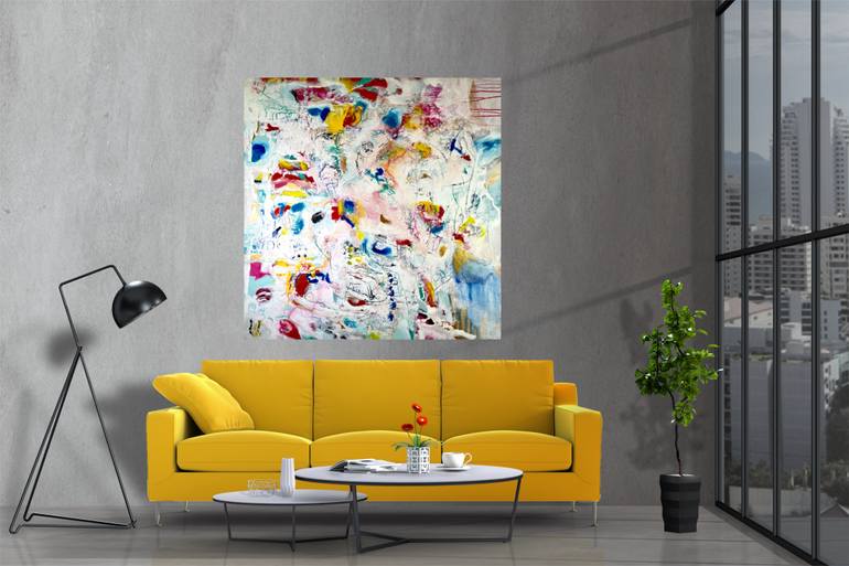 Original Abstract Expressionism Abstract Painting by Gg Young