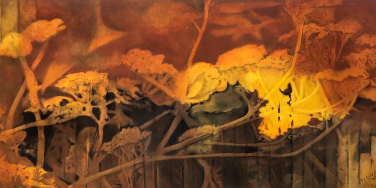 Original Nature Painting by Yvonne Hoppe | Contemporary Art on Canvas | at the Wayside...