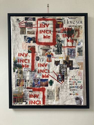 Original Street Art Abstract Mixed Media by Mark Wilson