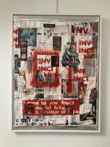 Original Surrealism Abstract Mixed Media by Mark Wilson