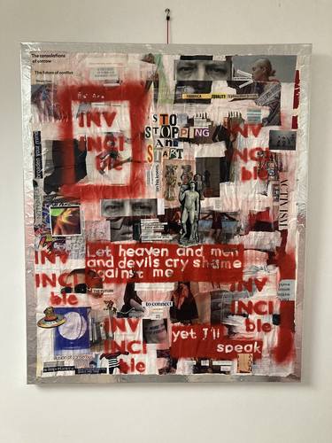 Original Street Art Abstract Mixed Media by Mark Wilson