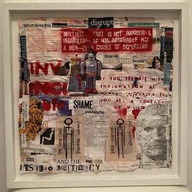 Original Surrealism Abstract Mixed Media by Mark Wilson