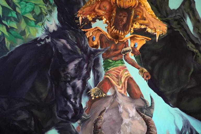 Original Classicism Fantasy Painting by Olivia Hamza