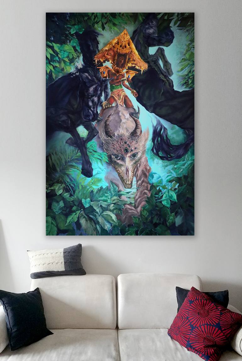 Original Classicism Fantasy Painting by Olivia Hamza