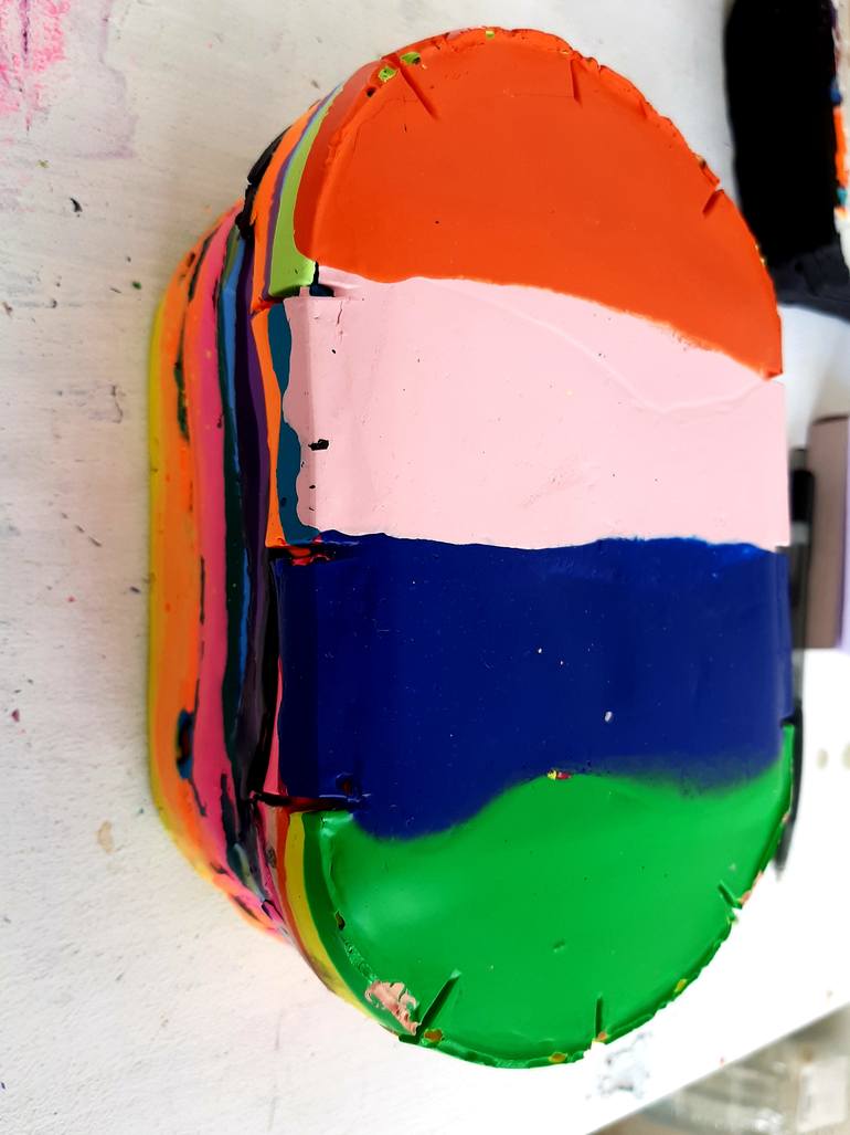 Original Conceptual Abstract Painting by Evelyn Snoek