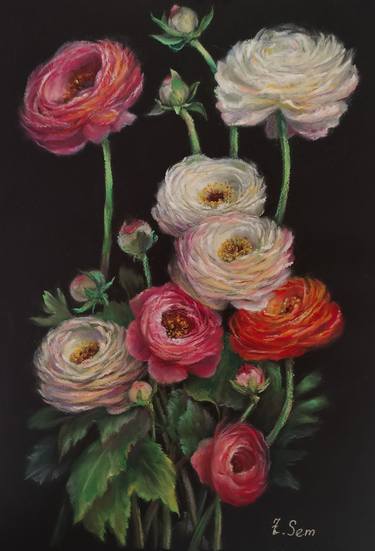 Original Realism Floral Drawings by Злата Семененко