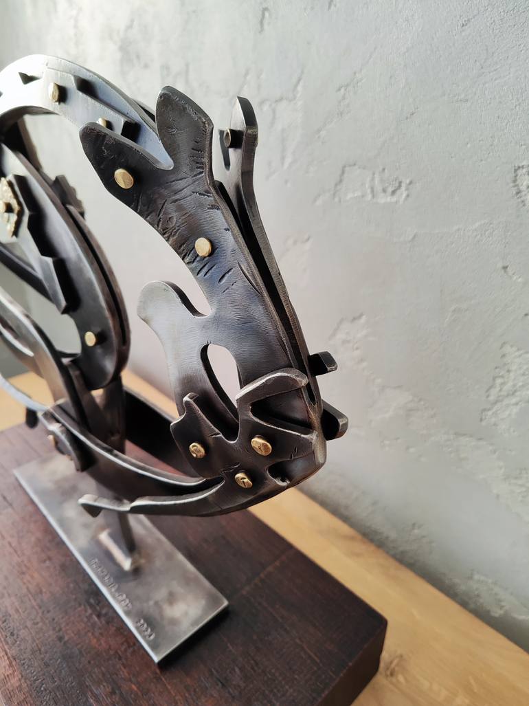 Original Art Deco Abstract Sculpture by Alexander Plamadil