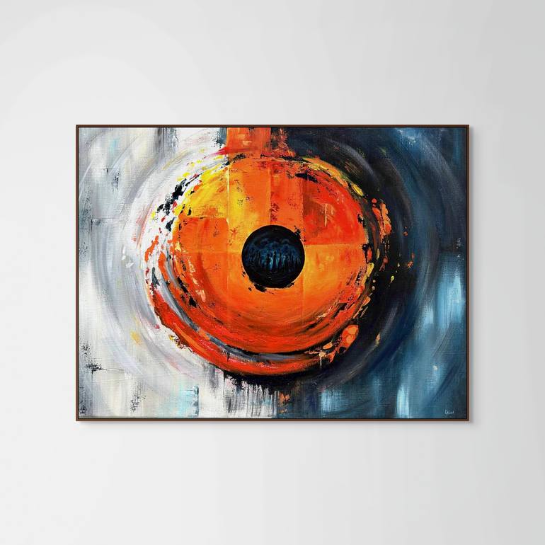 Original Abstract Expressionism Abstract Painting by Lina Kush