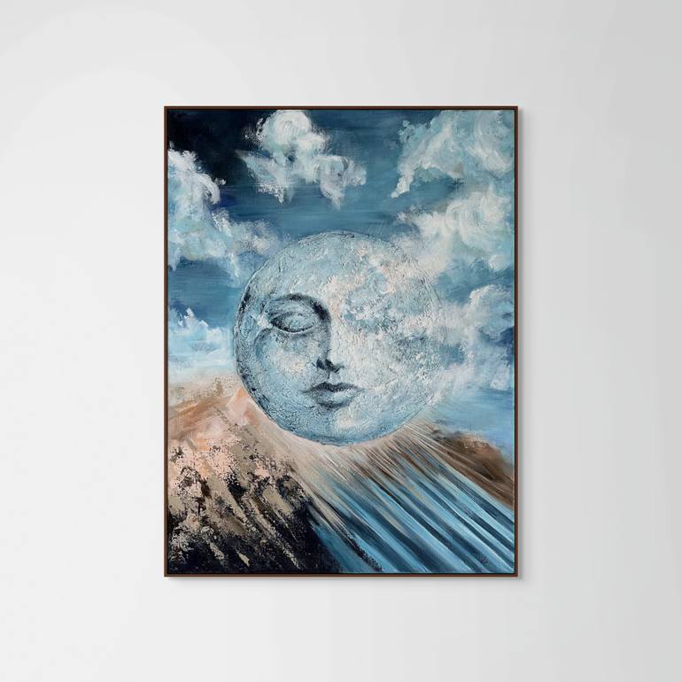 Original Surrealism Abstract Painting by Lina Kush