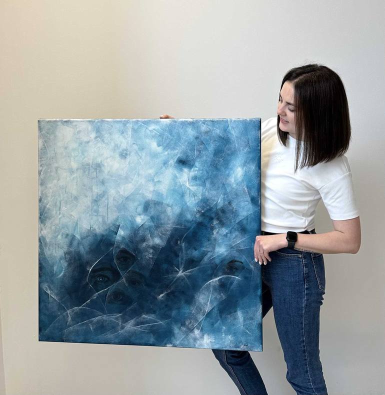 Original Surrealism Abstract Painting by Lina Kush