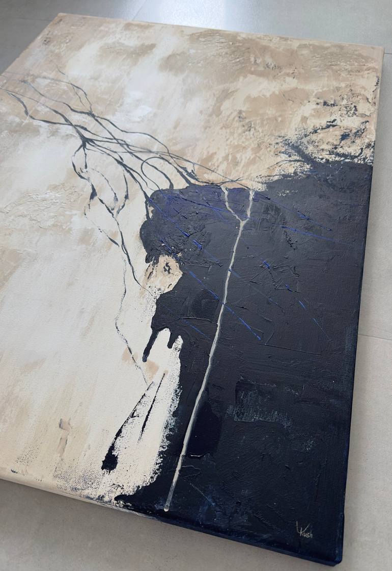 Original Minimalism Abstract Painting by Lina Kush