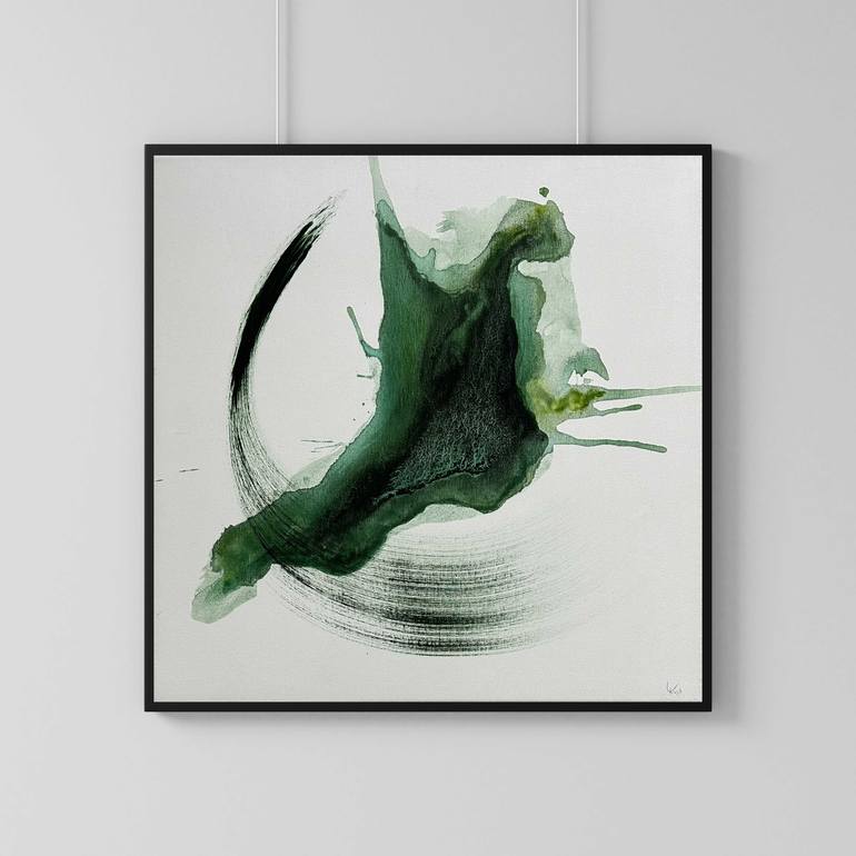 Original Abstract Expressionism Abstract Painting by Lina Kush