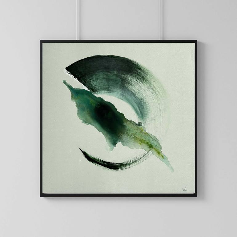 Original Abstract Expressionism Abstract Painting by Lina Kush