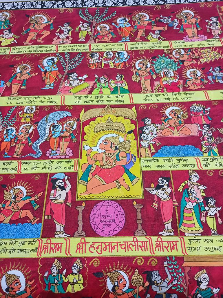 Original Folk Classical Mythology Painting by Shweta Thakur