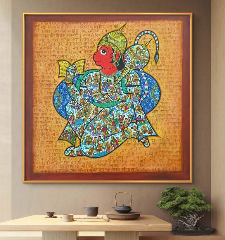 Original Folk Classical Mythology Painting by Shweta Thakur