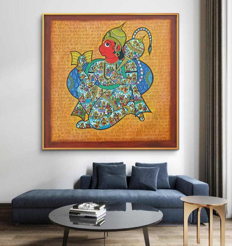 Original Folk Classical Mythology Painting by Shweta Thakur