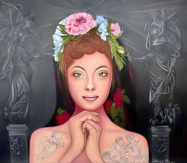 Original Classicism Classical Mythology Paintings by Olga Vremea