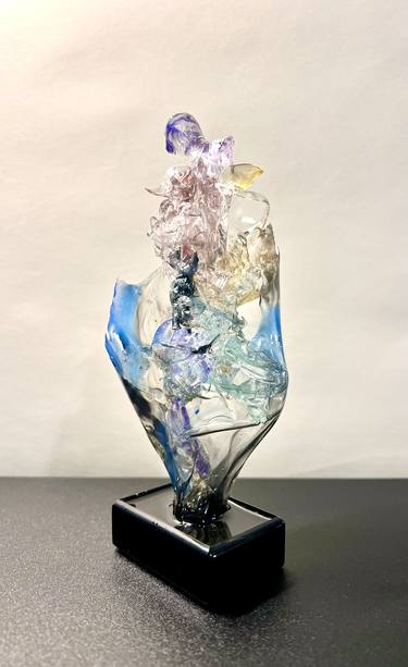 Original Abstract Expressionism Abstract Sculpture by Leslie Lawson