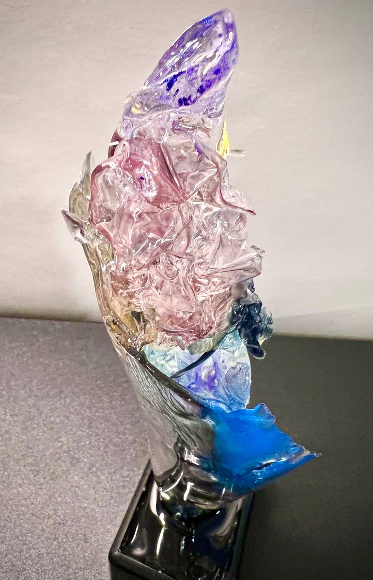 Original Abstract Expressionism Abstract Sculpture by Leslie Lawson
