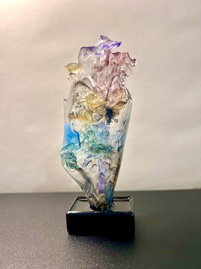 Original Abstract Expressionism Abstract Sculpture by Leslie Lawson