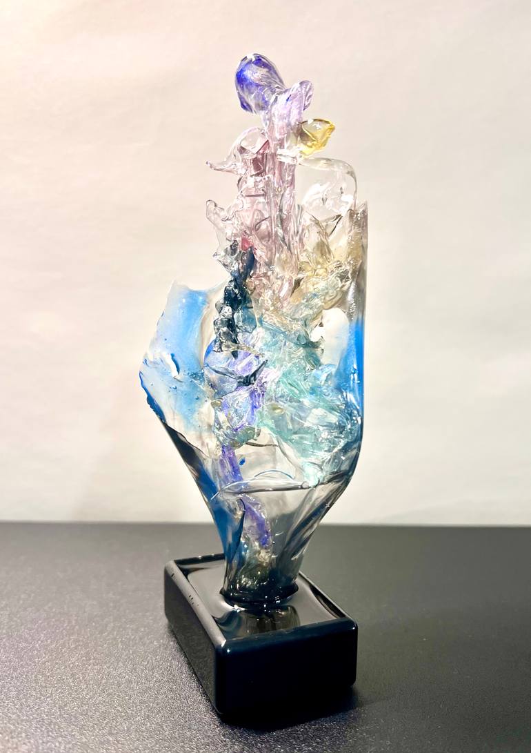 Original Abstract Expressionism Abstract Sculpture by Leslie Lawson