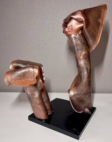 Original Abstract Expressionism Abstract Sculpture by Leslie Lawson