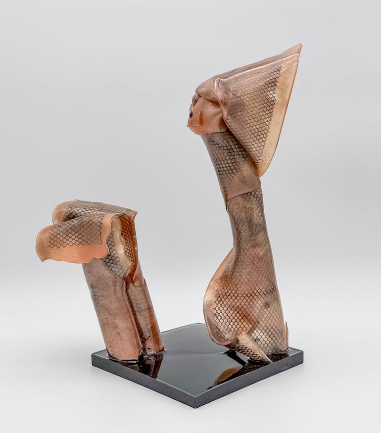 Original Abstract Expressionism Abstract Sculpture by Leslie Lawson