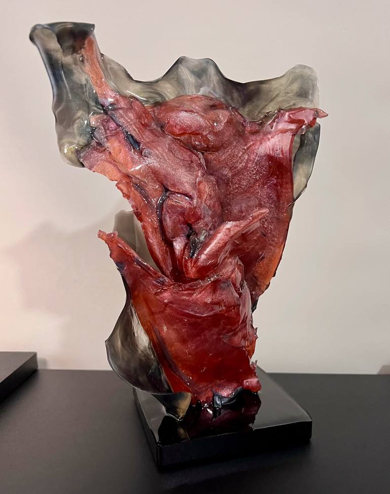 Original Abstract Expressionism Abstract Sculpture by Leslie Lawson