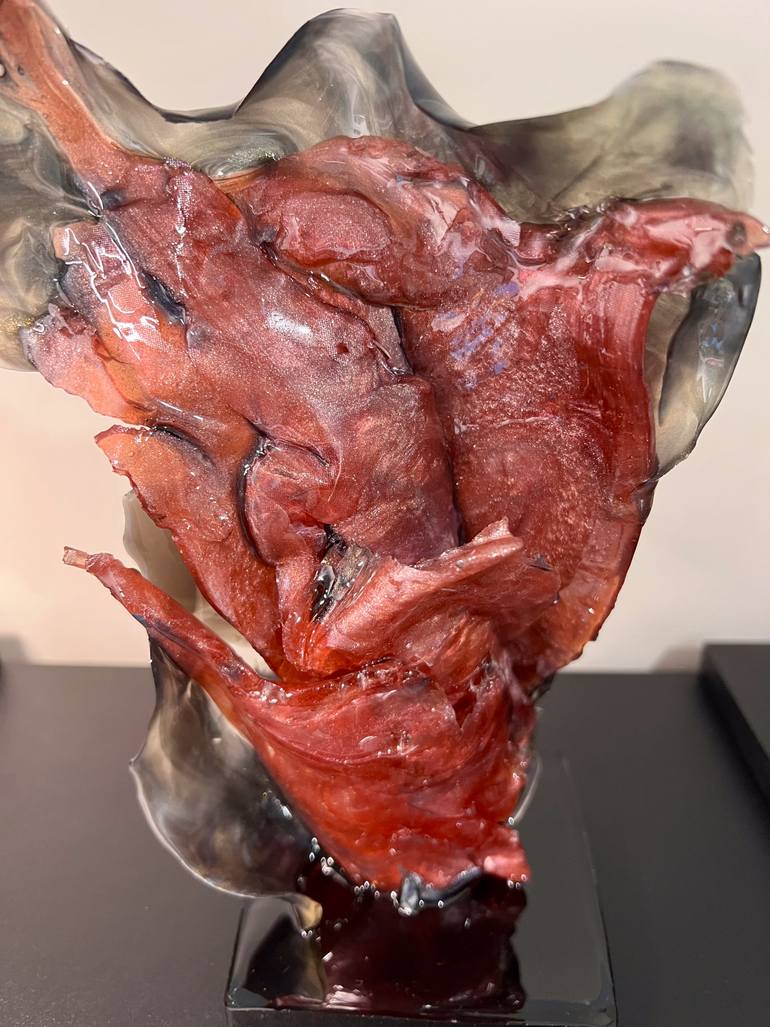 Original Abstract Expressionism Abstract Sculpture by Leslie Lawson