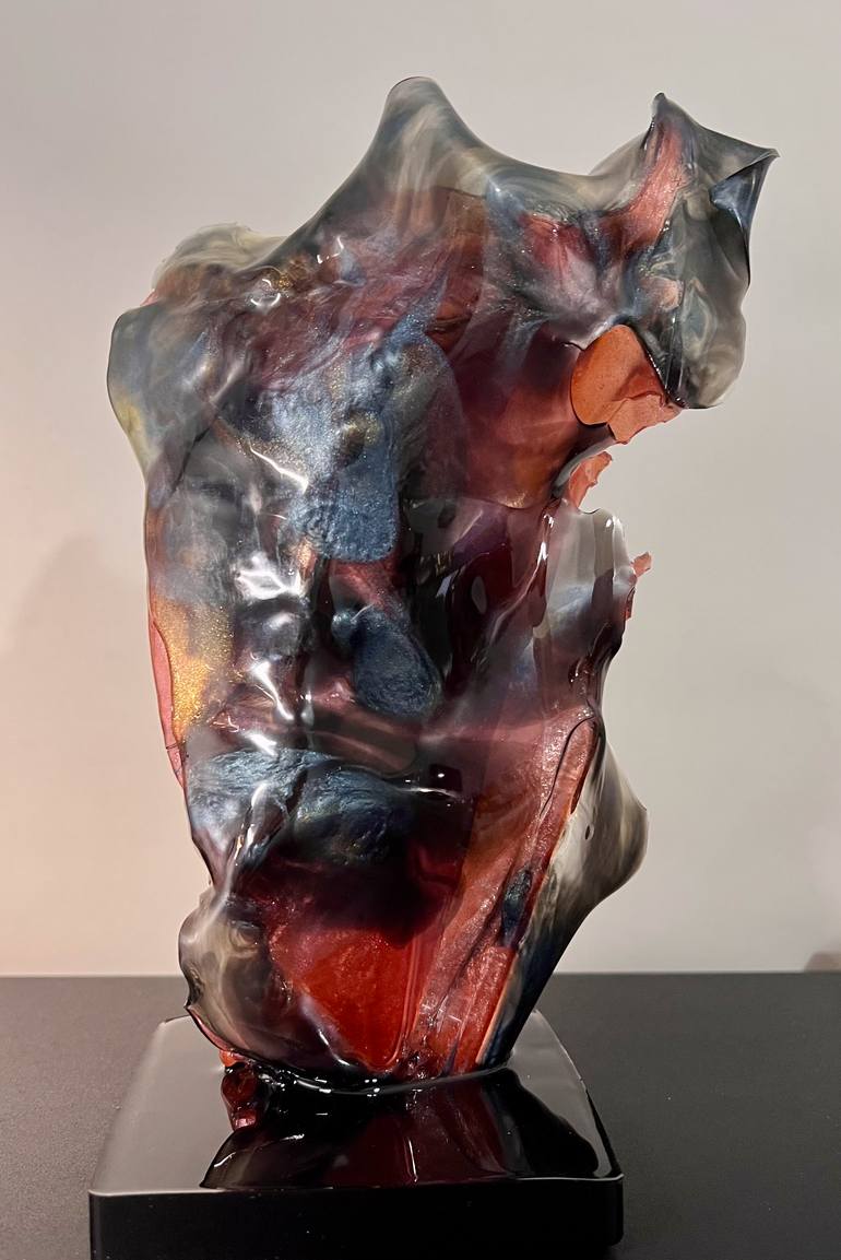 Original Abstract Expressionism Abstract Sculpture by Leslie Lawson