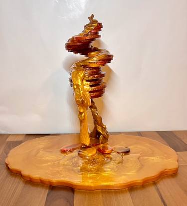 Original Abstract Expressionism Abstract Sculpture by Leslie Lawson