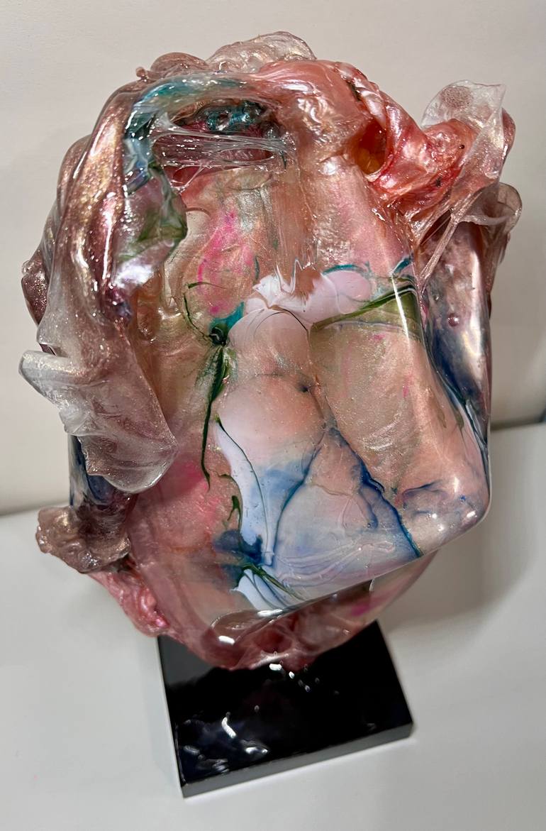 Original Abstract Expressionism Abstract Sculpture by Leslie Lawson