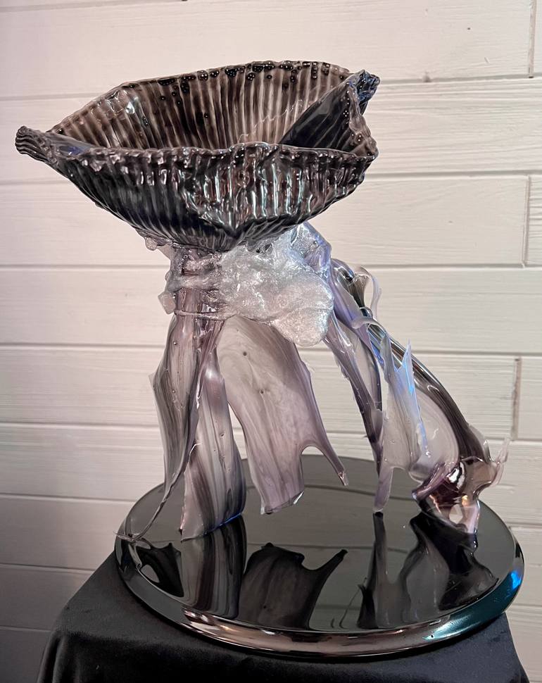 Original Abstract Expressionism Abstract Sculpture by Leslie Lawson