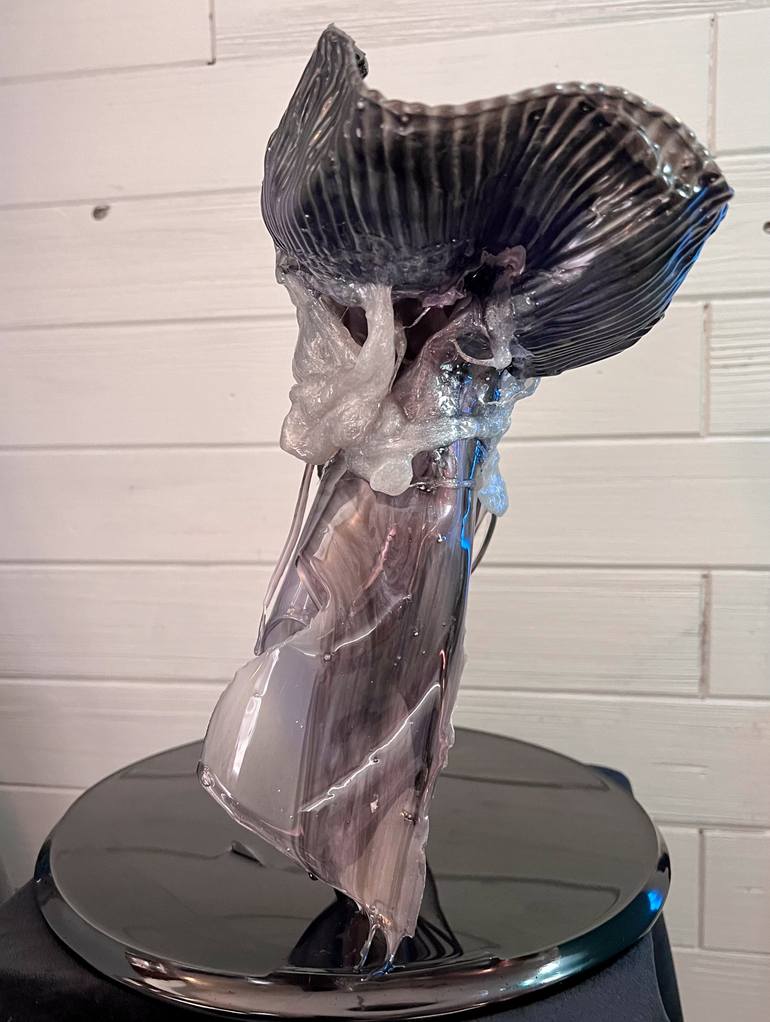 Original Abstract Expressionism Abstract Sculpture by Leslie Lawson