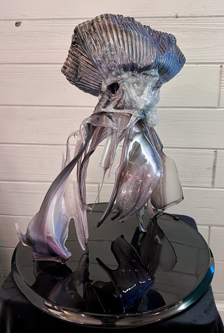 Original Abstract Expressionism Abstract Sculpture by Leslie Lawson