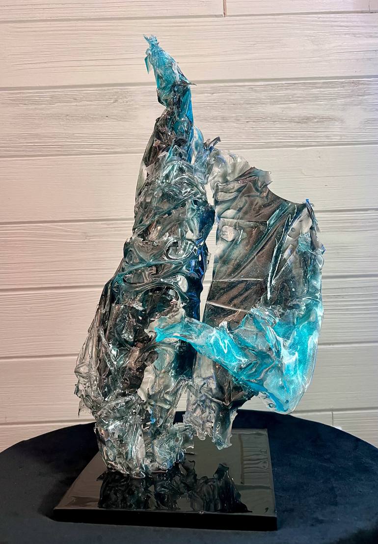 Original Abstract Expressionism Abstract Sculpture by Leslie Lawson