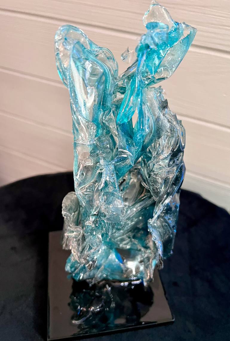 Original Abstract Expressionism Abstract Sculpture by Leslie Lawson