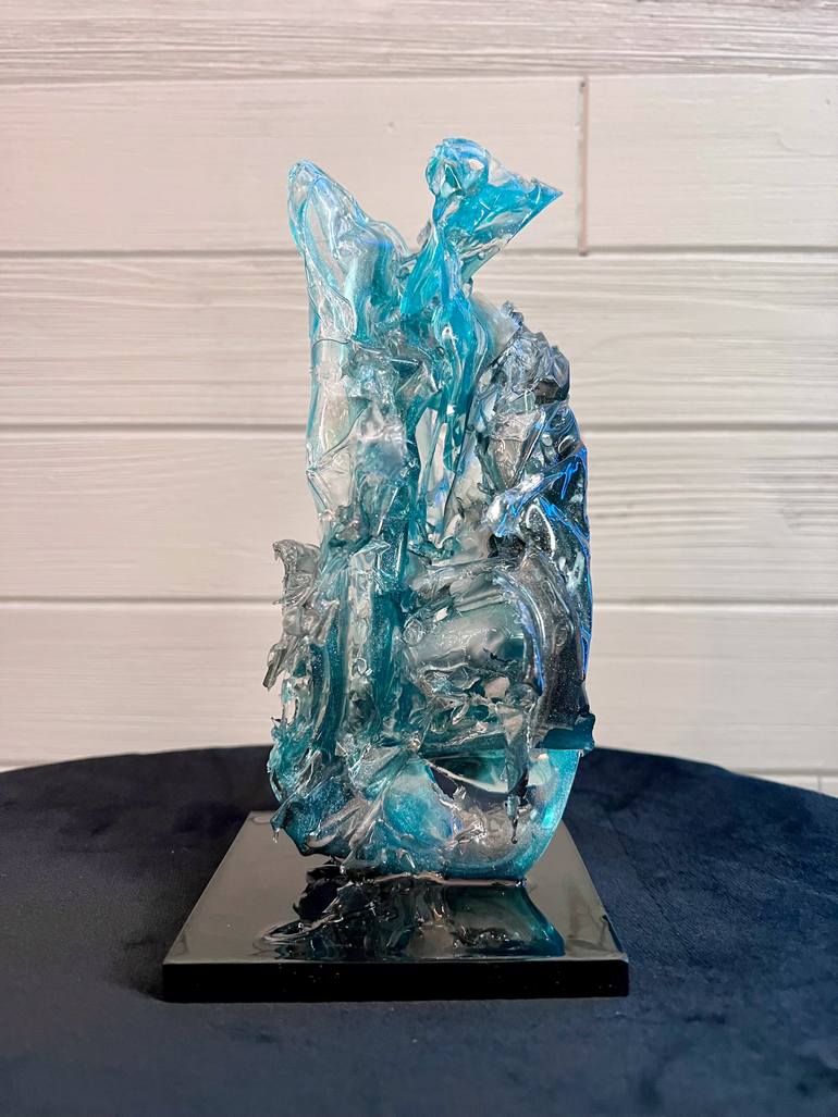 Original Abstract Expressionism Abstract Sculpture by Leslie Lawson