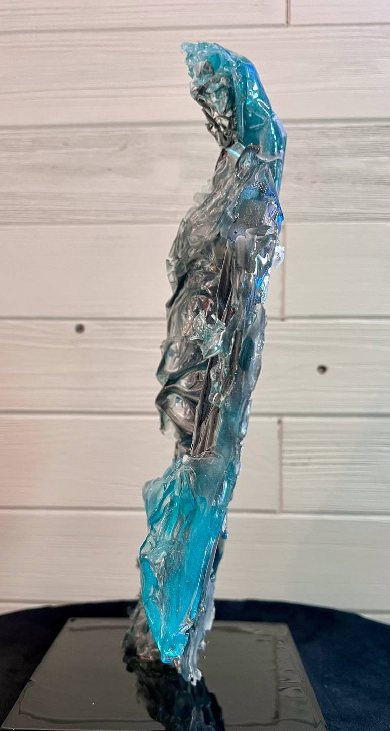 Original Abstract Expressionism Abstract Sculpture by Leslie Lawson