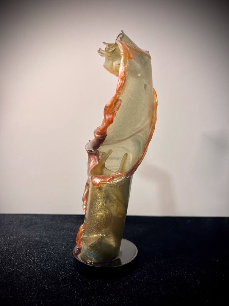 Original Abstract Expressionism Abstract Sculpture by Leslie Lawson