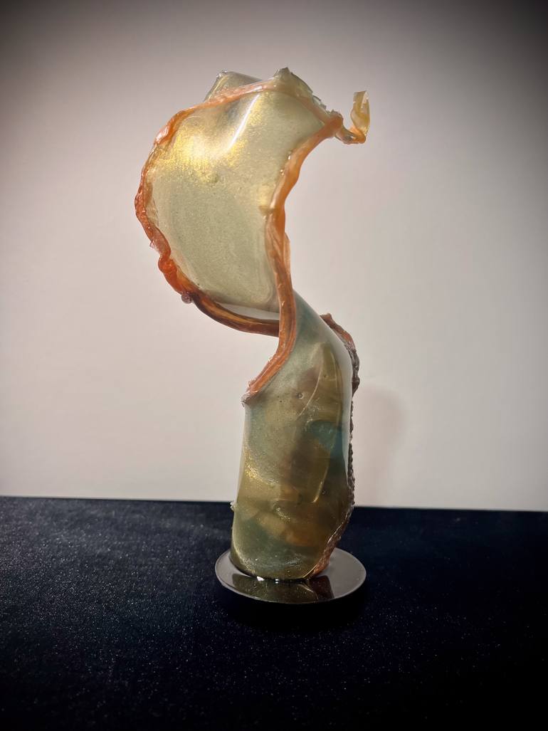Original Abstract Expressionism Abstract Sculpture by Leslie Lawson