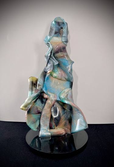 Original Abstract Expressionism Abstract Sculpture by Leslie Lawson