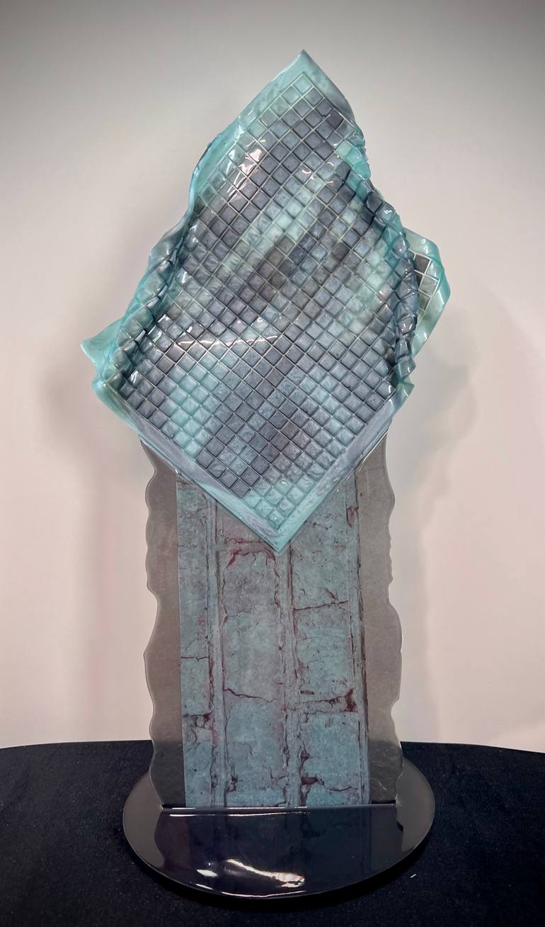 Original Abstract Expressionism Abstract Sculpture by Leslie Lawson