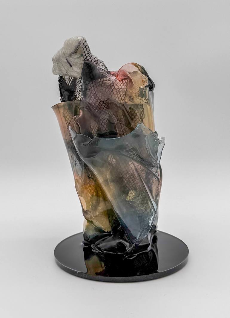 Original Abstract Expressionism Abstract Sculpture by Leslie Lawson