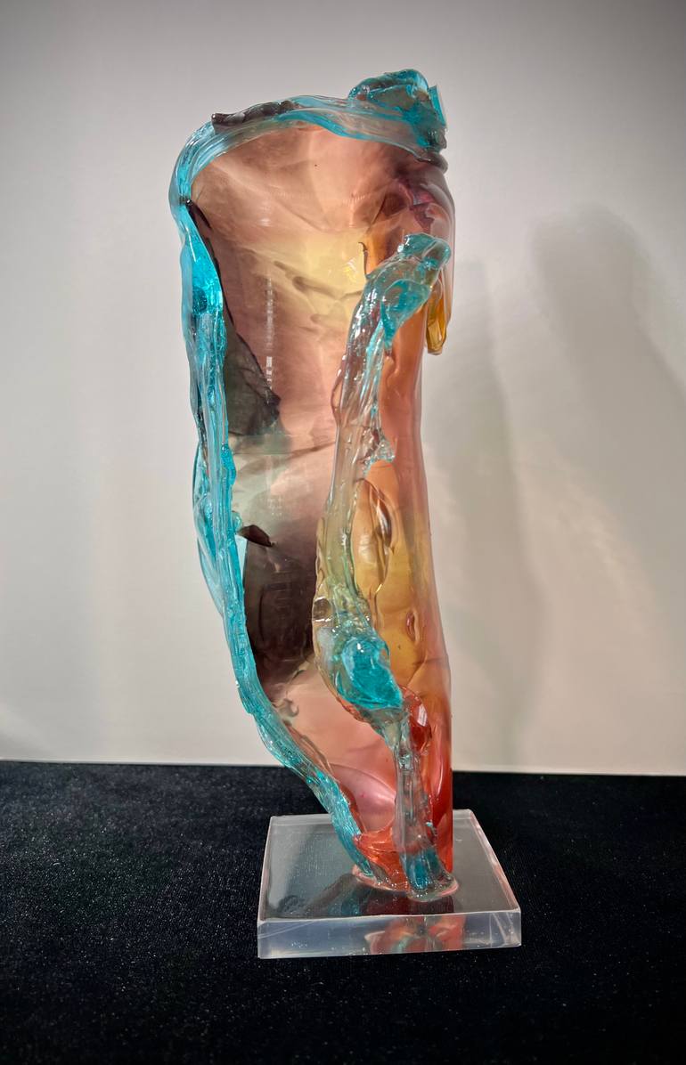 Original Abstract Expressionism Abstract Sculpture by Leslie Lawson