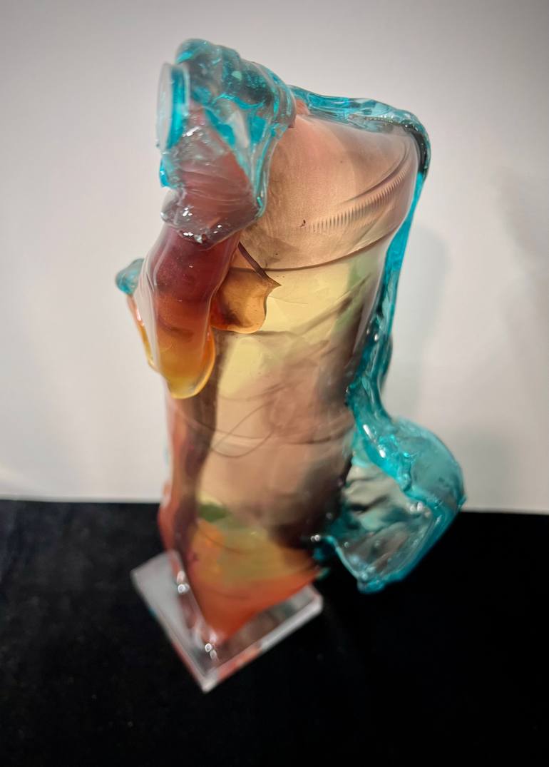 Original Abstract Expressionism Abstract Sculpture by Leslie Lawson